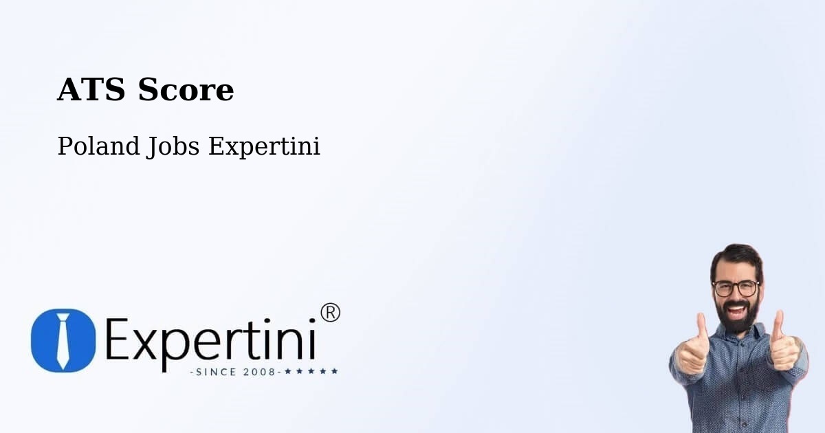 Resume ATS Score & Job Description Match Tool – Pakosław - Poland Jobs Expertini