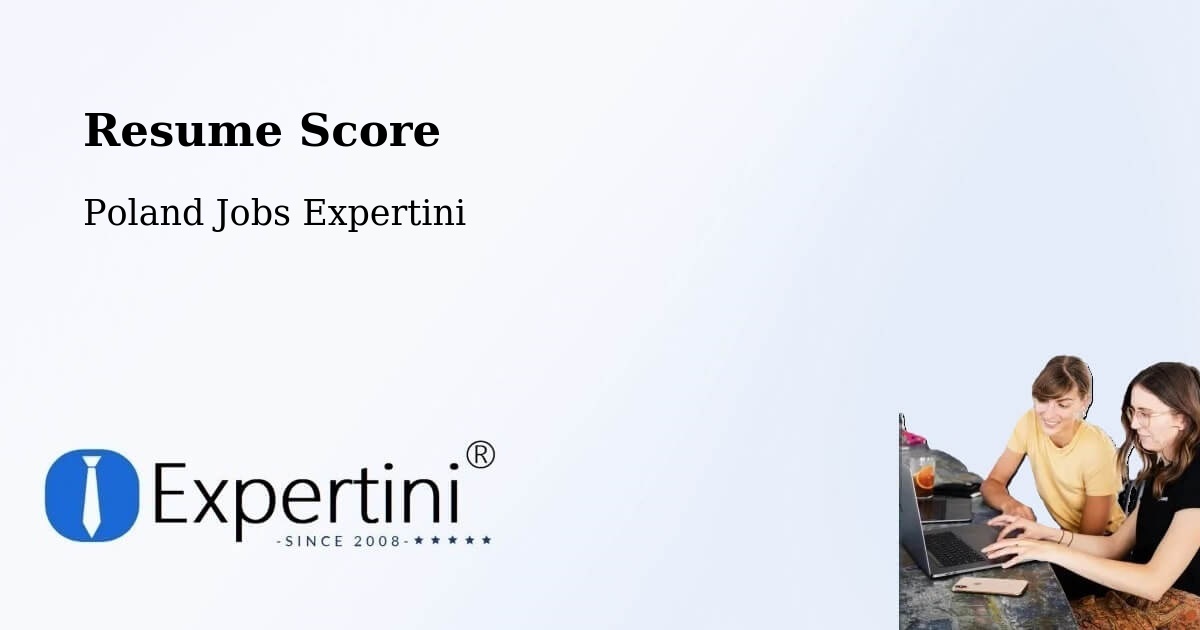 Resume Score & Job Description Match Tool – Pakosław - Poland Jobs Expertini